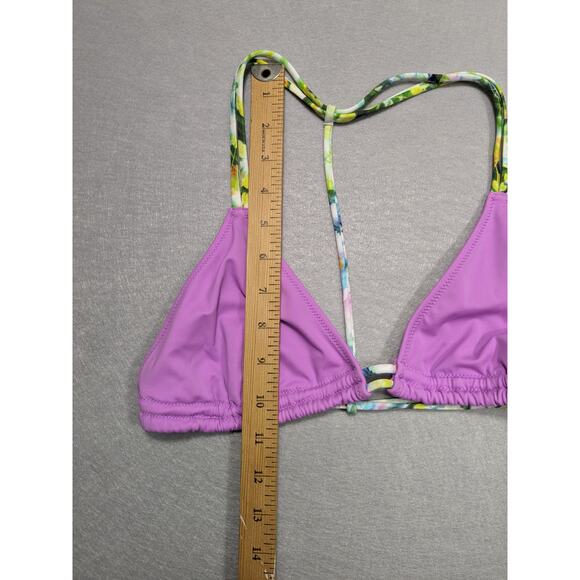 Victoria's Secret Bikini Top Women's‎ Large Purple Racer String Y2K EUC - Picture 9 of 10
